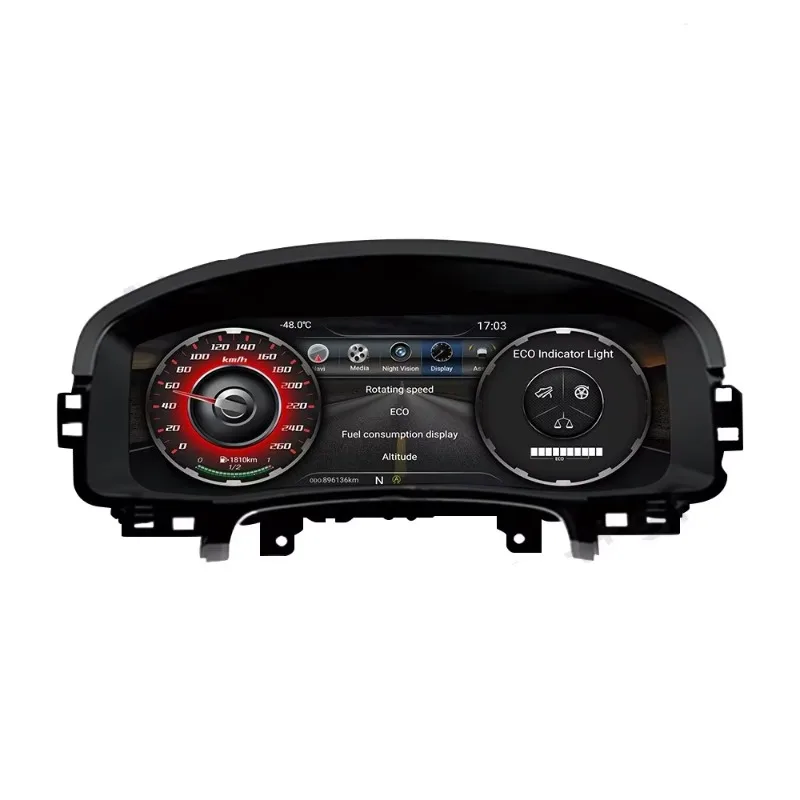 Digital Dashboard Panel Virtual Instrument Cluster CockPit LCD Speedometer for Golf 7