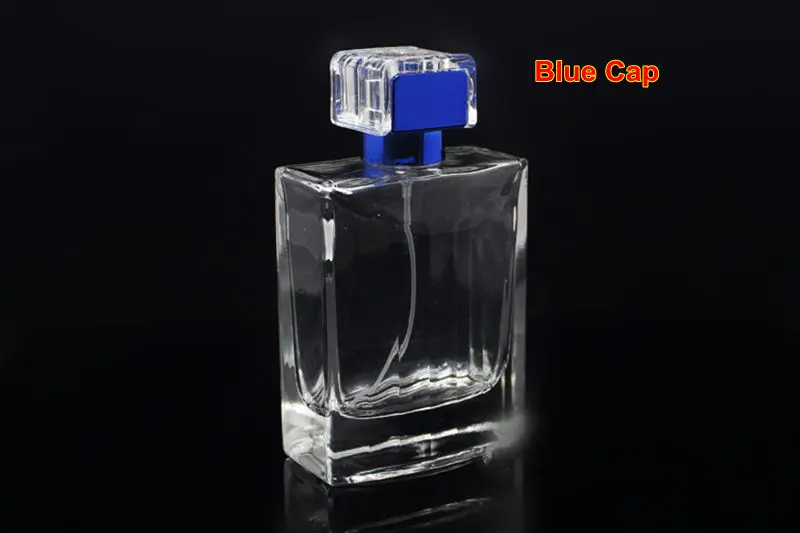 1pc High Quality 100ml Glass Perfume Spray Bottle Empty Clear Refillable Cosmetic Packaging Bottles with Screw Neck