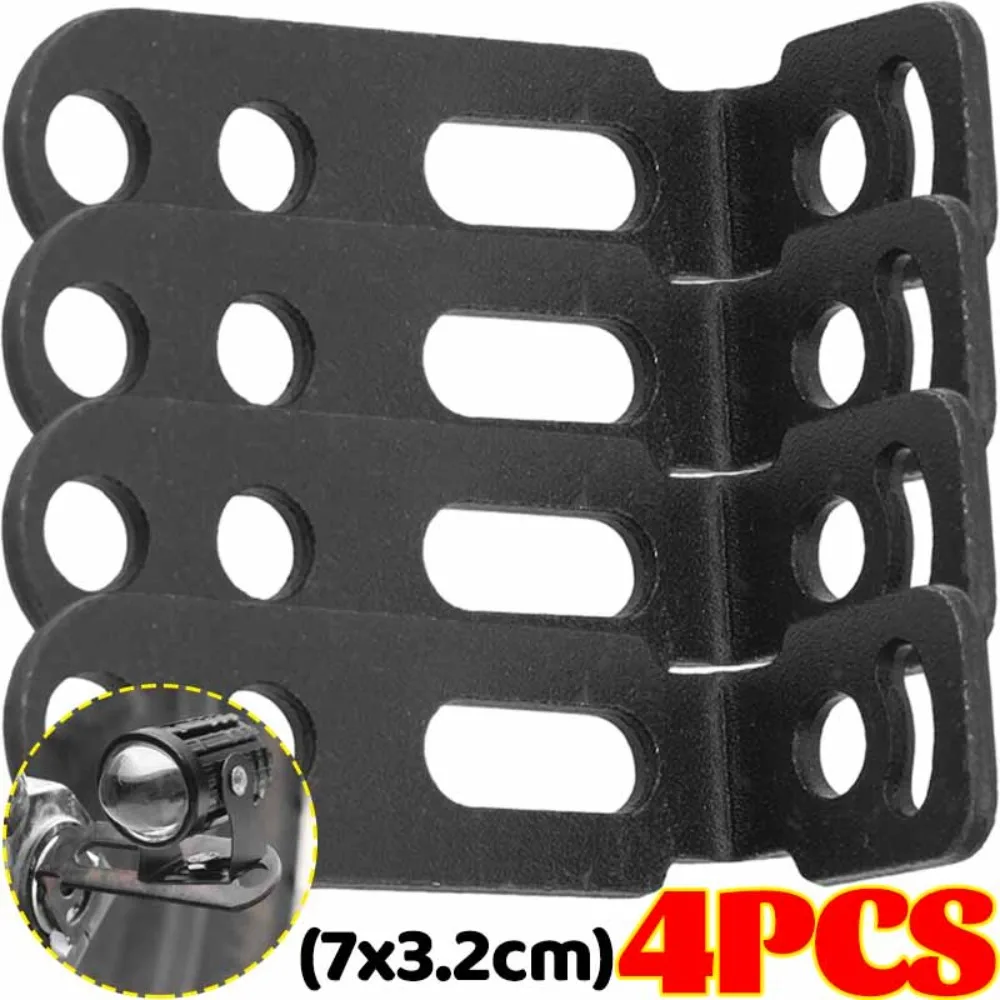Motorcycle LED Spotlight Bracket Fog Light Mount Clamp Holder Carbon Steel for Handlebar Crash Bar Bumper Tube Electric Bike Kit