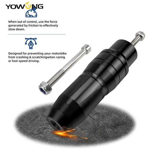 Imagen 2 del producto Almohadillas de tope de marco de aluminio para motocicleta Voge 500R 500AC 500DS 300AC 300R 650 600 DS 300 250 RR, deslizadores de escape, Protector contra choques