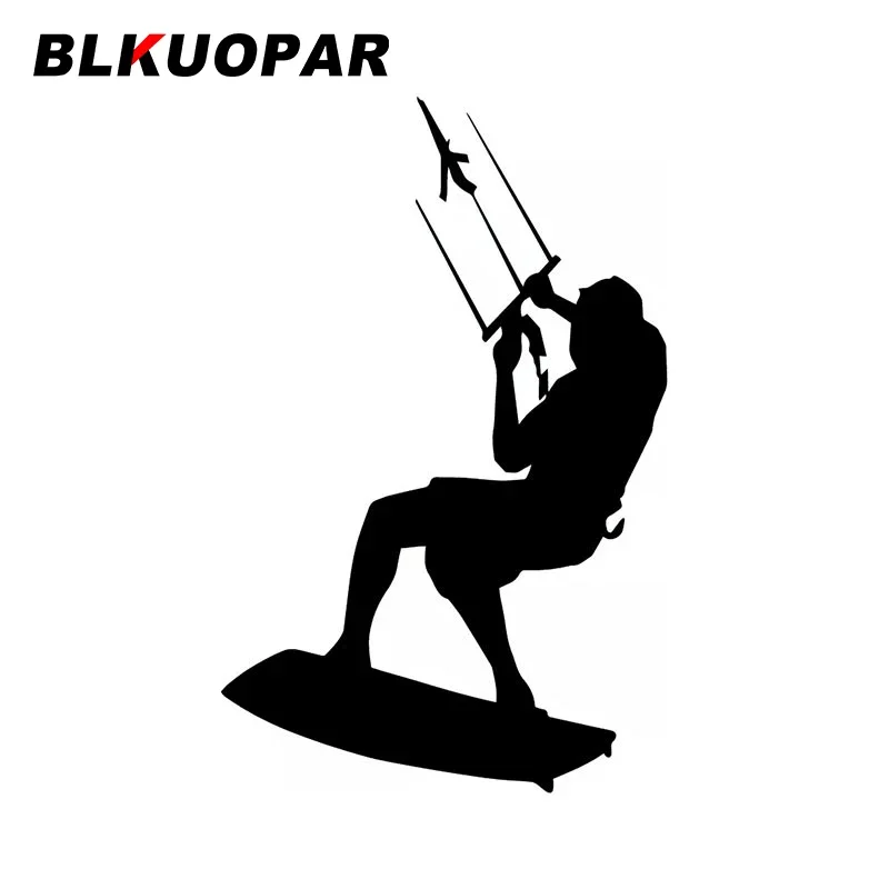 BLKUOPAR Surfer Surfbrett Auto Aufkleber Mode Sport Aufkleber Sonnenschutz Gestanzte Motorrad Windschutzscheibe Auto Styling
