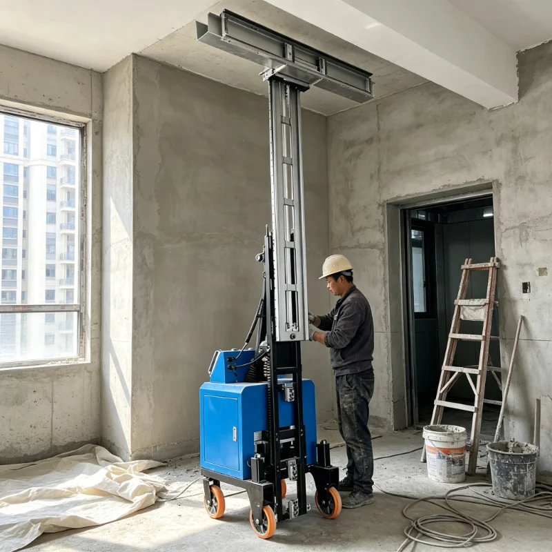Automatic Wall Plastering Robot Intelligent Mortar Scraping Machine Electric Wall Rendering and Leveling Equipment