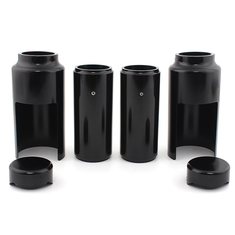 Motorcycle CNC Aluminium Black Full Front Fork Covers Tube Caps Protector For Harley Breakout FXBR FXBRS 2018-2022 Aggresso