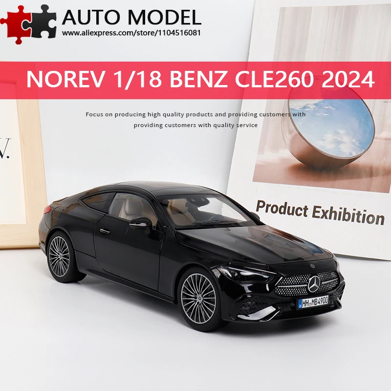 

Модель автомобиля Mercedes-Benz CLE 260 Coupe C-Klass 2024 года, имитация из сплава, с полностью открывающимися дверями, коллекционная статическая масштабная модель Norev 1:18 из литого металла, игрушка для взрослых, подарок для мальчиков