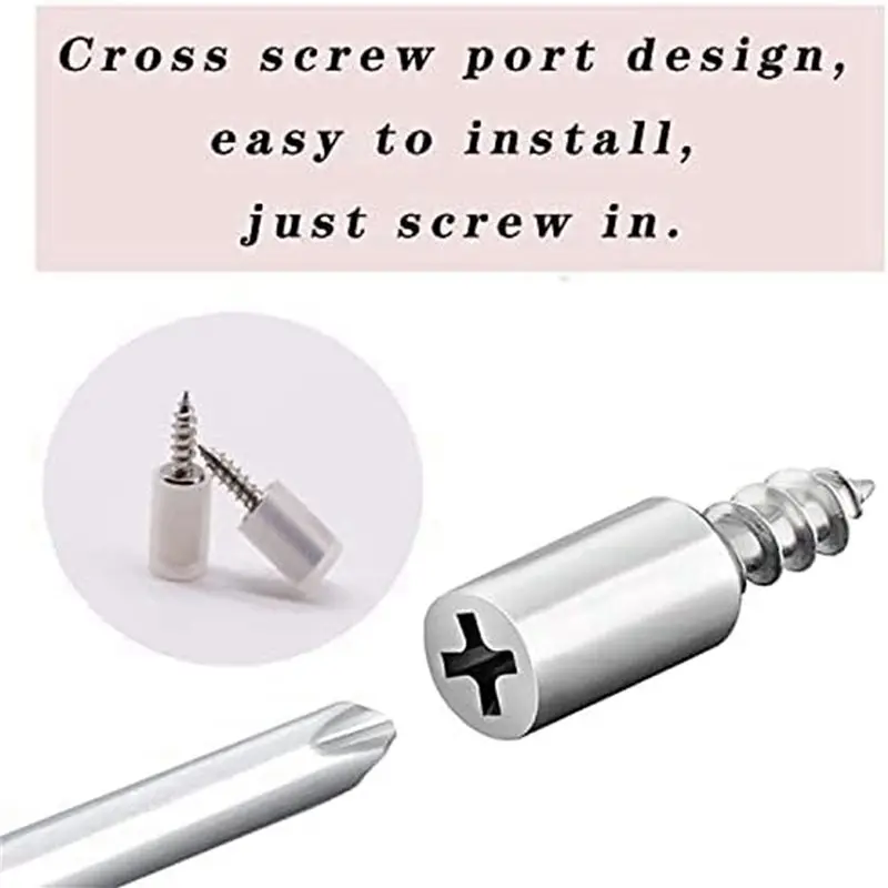 DT17 80 Pcs Shelf Bracket Screws Pegs with Non-Slip Rubber Sleeve for Furniture Bookcase Cabinet