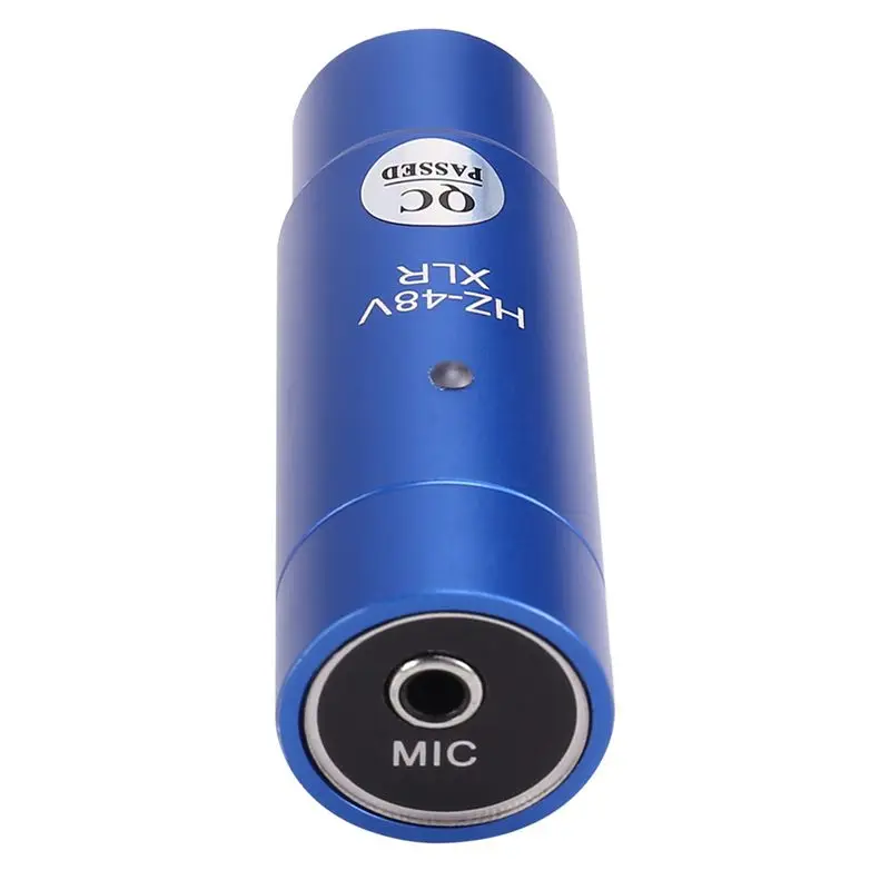 Adaptador de Energia Phantom T36C para Sistema de Microfone, Mixer de Áudio para Microfone Condensador 48V, Adaptador XLR de 3.5