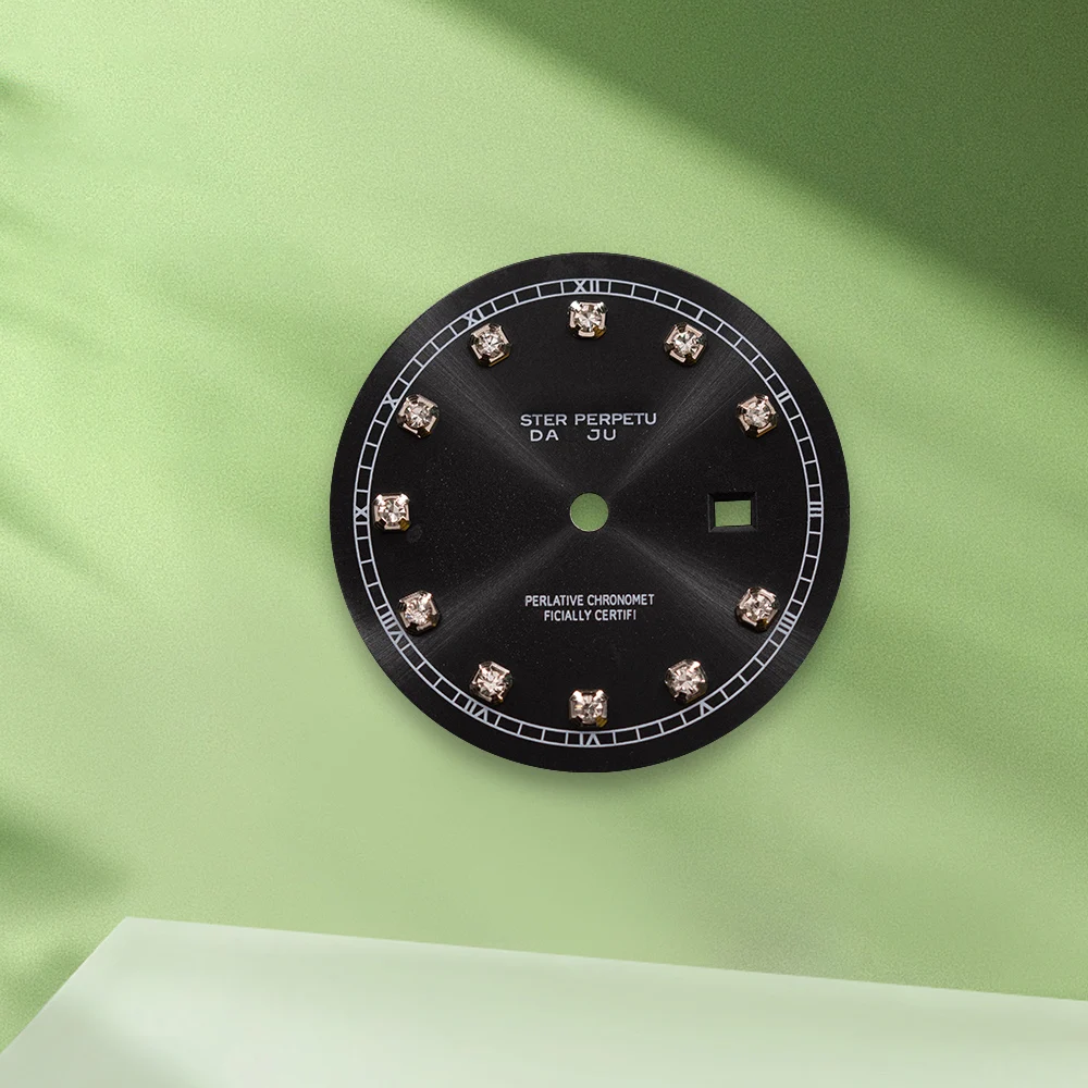 24.5 مللي متر S شعار الماس الهاتفي NH05 الطلب القهوة الملونة الهاتفي لا الأيدي صالح NH05 حركة لا مضيئة ساعة تعديل الملحقات