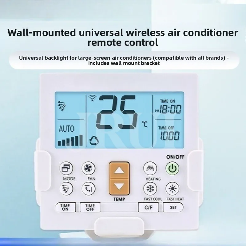 UniversalWallMountedCentral Air Conditioner Remote Controller, Multi-model Compatible Central Air Conditioning Wall Control PGRY