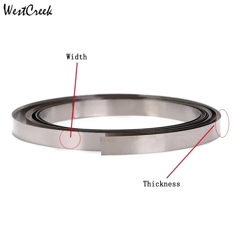 WESTCREEK Nickel Plated Strip Tape for Li 18650 Battery Spot Welding Compatible For Spot Welder Machine 5M 8/10/15mm x 0.2mm