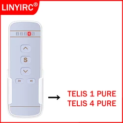 TELIS 1 4 PURE 1810633 1810632 1810632A 1810631 433.42MHz Curtain Remote Control 5 Channel Replacement Window Curtain Controller