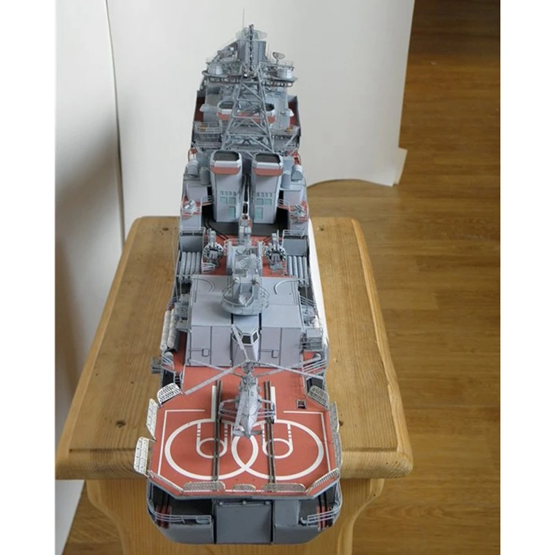 対潜水艦ビルディングセット,3D紙カードモデル,建設玩具,DIY教育玩具,1:200レフチェンコ提督