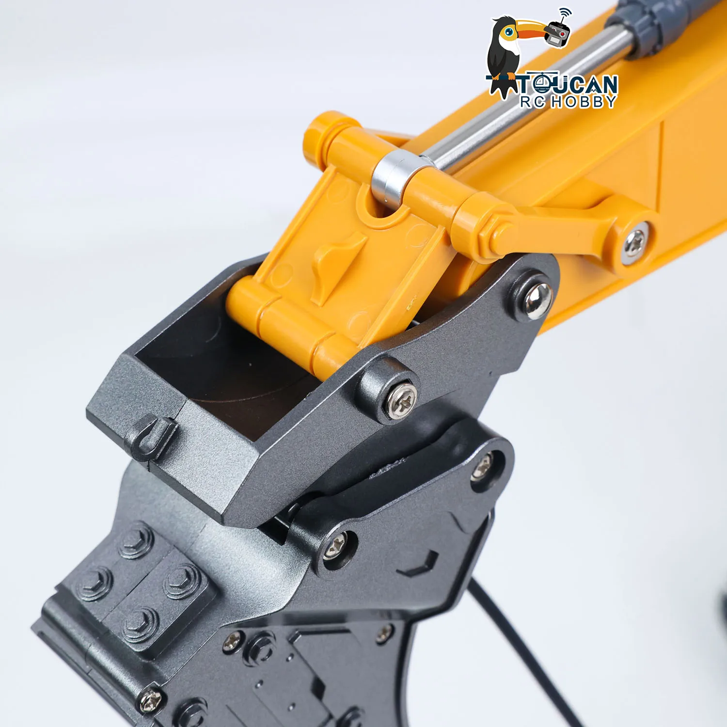 XE1260 1/18 HUINA Elektrischer RC-Bagger Ferngesteuerter Bagger RTR 300-Grad-Rotation Modell Metallschaufel Licht- und Soundeffekte Fahrzeug Auto – Detail 12