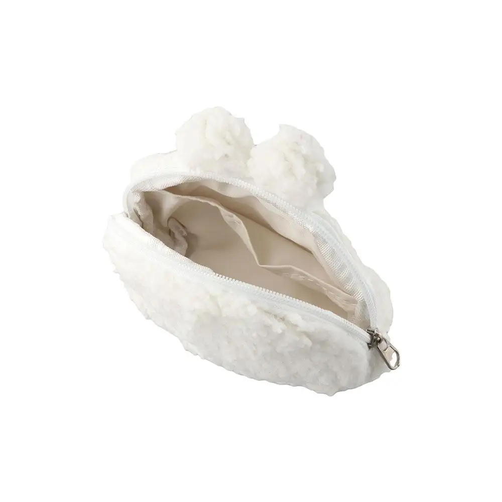 Large Capacity Plush Rabbit Coin Purse Zipper Plush Rabbit Animal Rabbit Money Bags Anime Cartoon Animal Zipper Bags