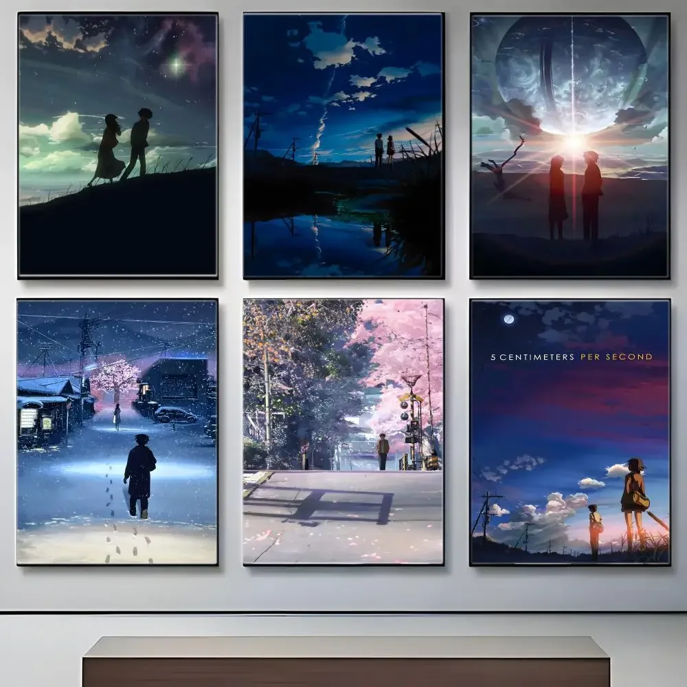 Anime C-Centimeters Per Second Poster Crease Free Waterproof Durable All Space Wall Decor