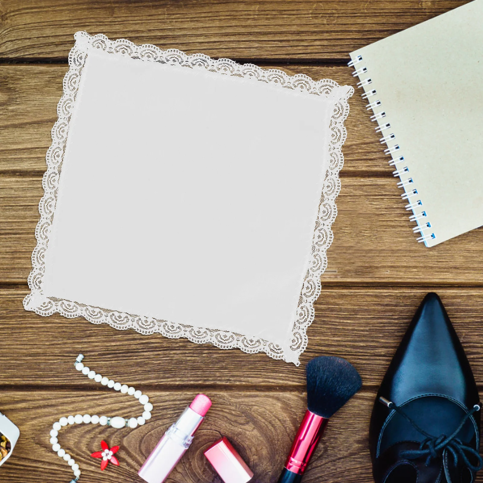 12 قطعة مناديل الدانتيل القطن الخالص الأبيض مربع لينة السيدات ماصة خمر نمط الزفاف مناديل الزفاف للنساء #1