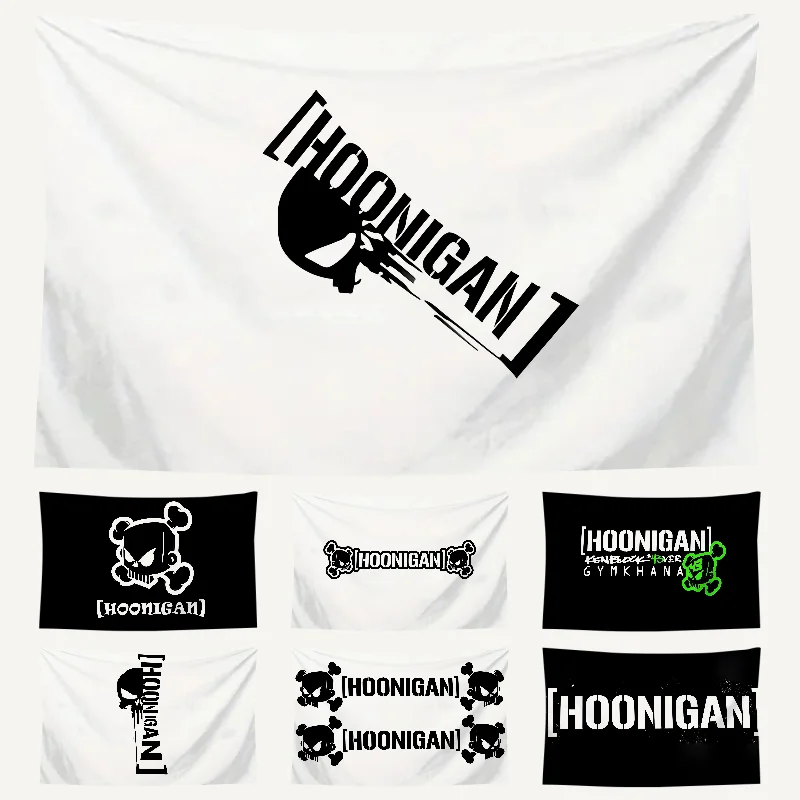 1PC Hoonigans Flag Workshop Flags Room Decor Flag  Outdoor Decorations  Flags for Rooms Four Hole Flag