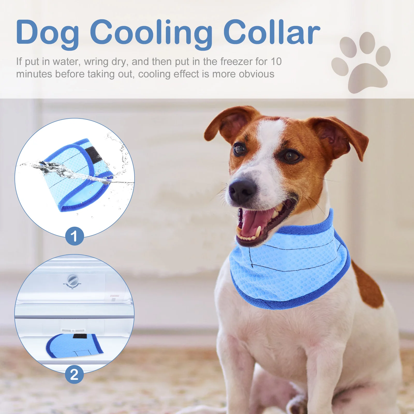 

Cool Dog Collar Pet Scarf Comfortable Cooling B Fashionable Cat Bib Decorative Non Chemical Dog Cooling