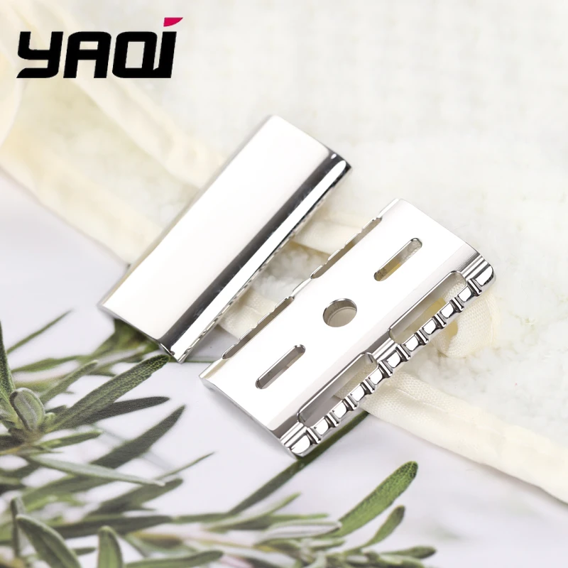 YAQI-Ghost 70SP 316 Stainless Steel Razor Head, Polished Safety Razor, 0.7mm Blade Gap