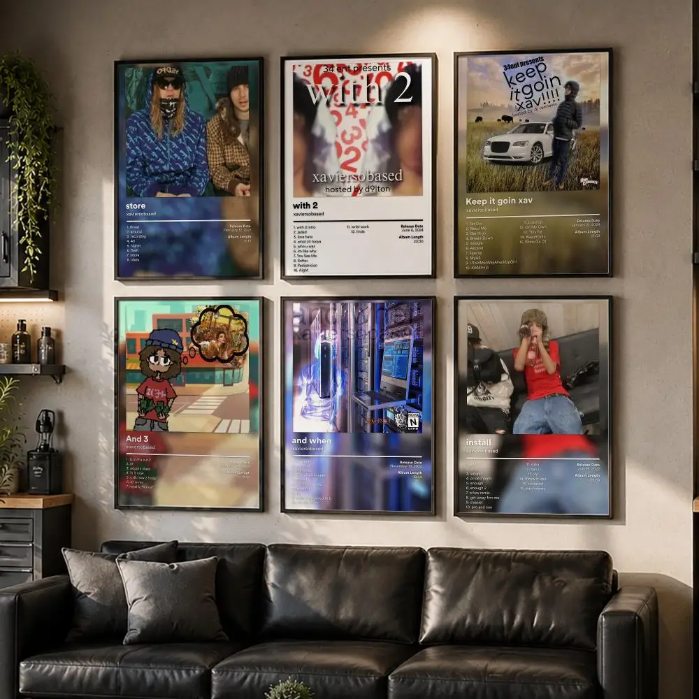Rapper X-Xaviersobased Album Music Poster HD Home Wall Stickers House Hallway Living Room Bedroom Bar Office Decor Art Prints