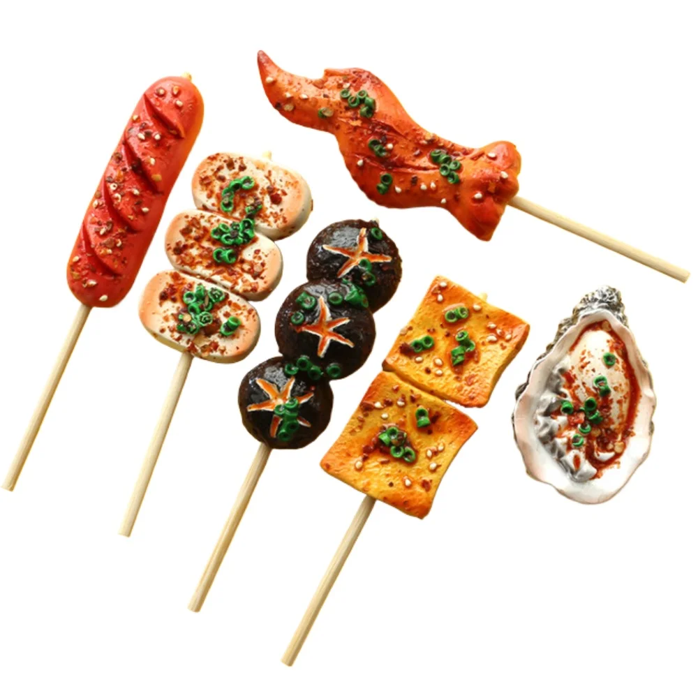 3D Simulation Food Refrigerator Stickers Stereo Supper Personality Design Creative Home Decoration Photos Iron Magnetic Gift