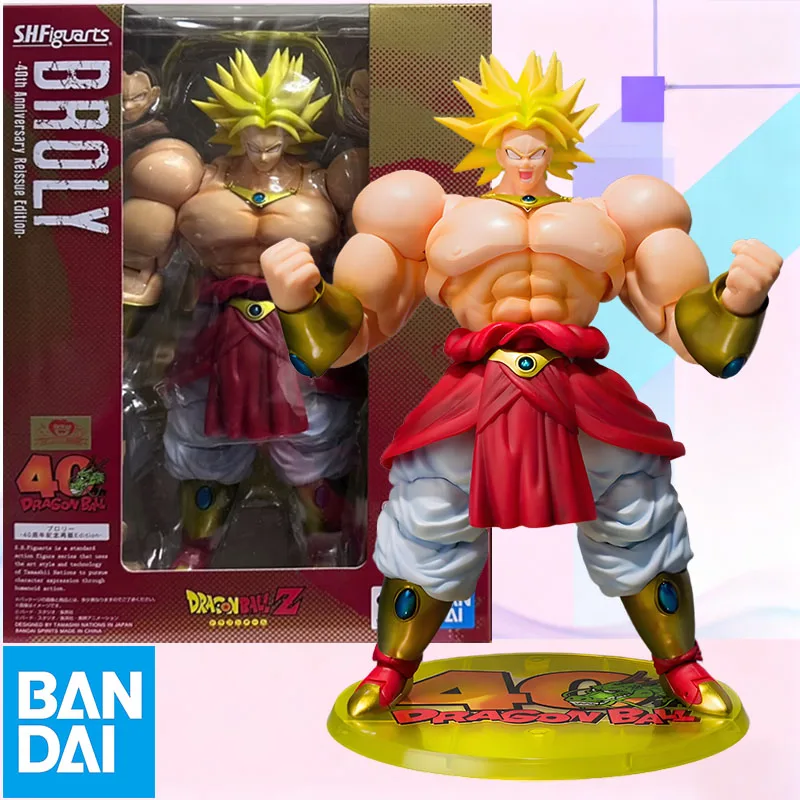 متوفر في المخزون بانداي الصندوق الأصلي S.H.Figuarts لعبة دراغون بول برولي 40TH SHF عمل نموذج لجسم لعبة هدية للأطفال صندوق رغوة التعبئة والتغليف #1