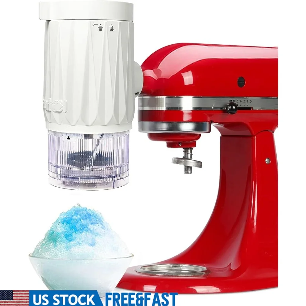

Shave Ice Attachment Stand Mixers Includes 10 Ice Molds Sharp Blades Safe Sanitary Easy to Clean Perfect Snow Cones