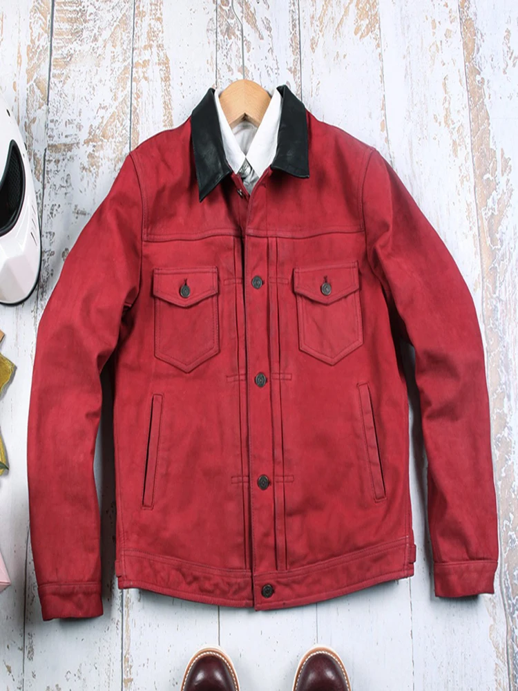 SDC506 Asian Size Slim Fitting Super Top Quality Genuine Cow Leather Classic Durable Cowhide Stylish 506 Jacket