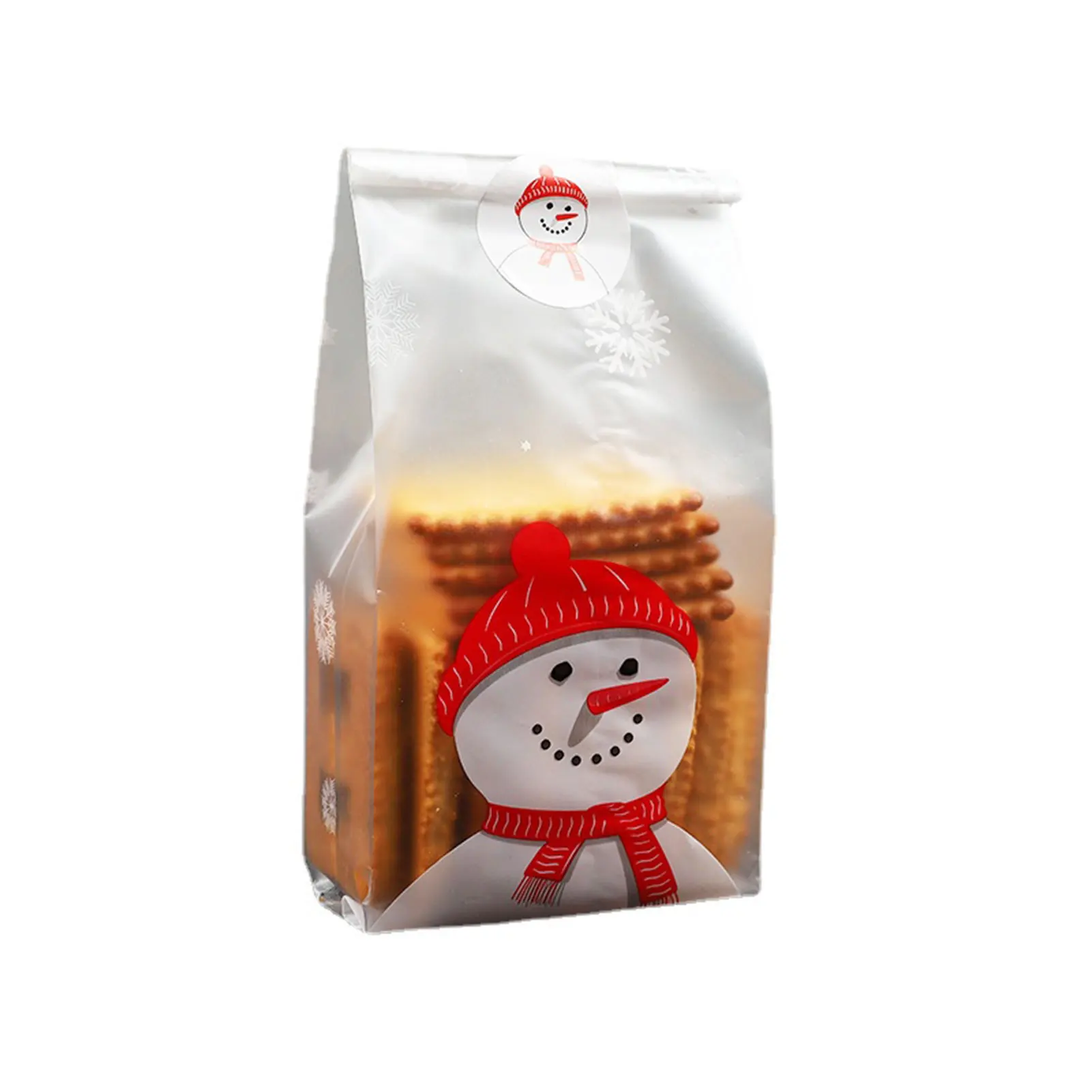 Christmas Cookie Bags for Packaging Holiday Patterns Cookie Bag for Gift Packaging Storage