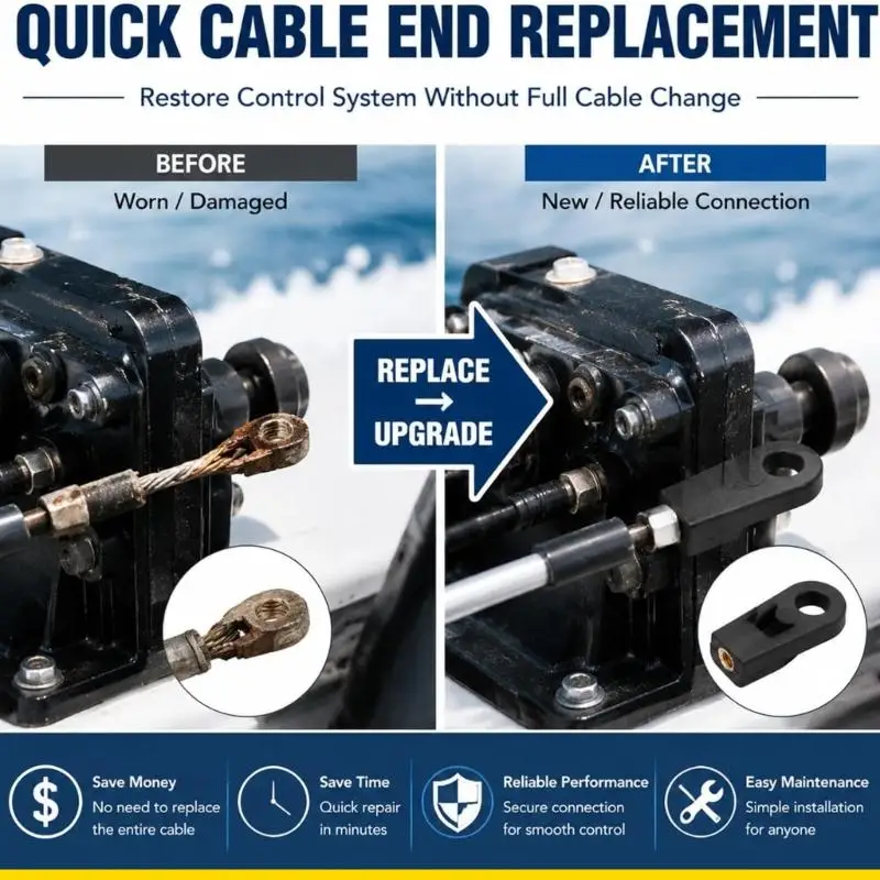 SZCH Cable Repair End Connector 81480M for 6-115HP Marine Control Work Daily