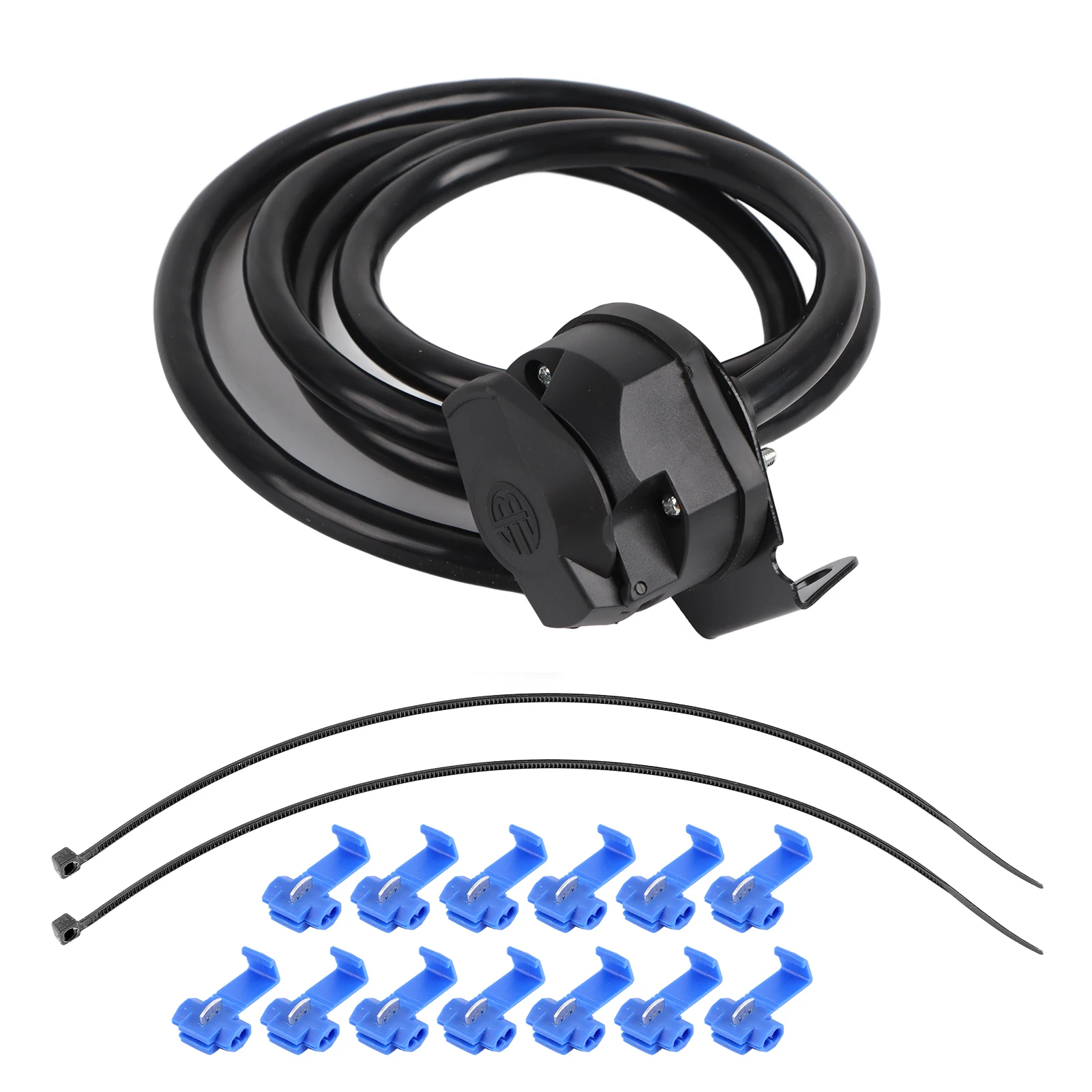 13 Pole Trailer Cord Wire Harness Trailer Plug Wire Connector Auto Wiring Accessory
