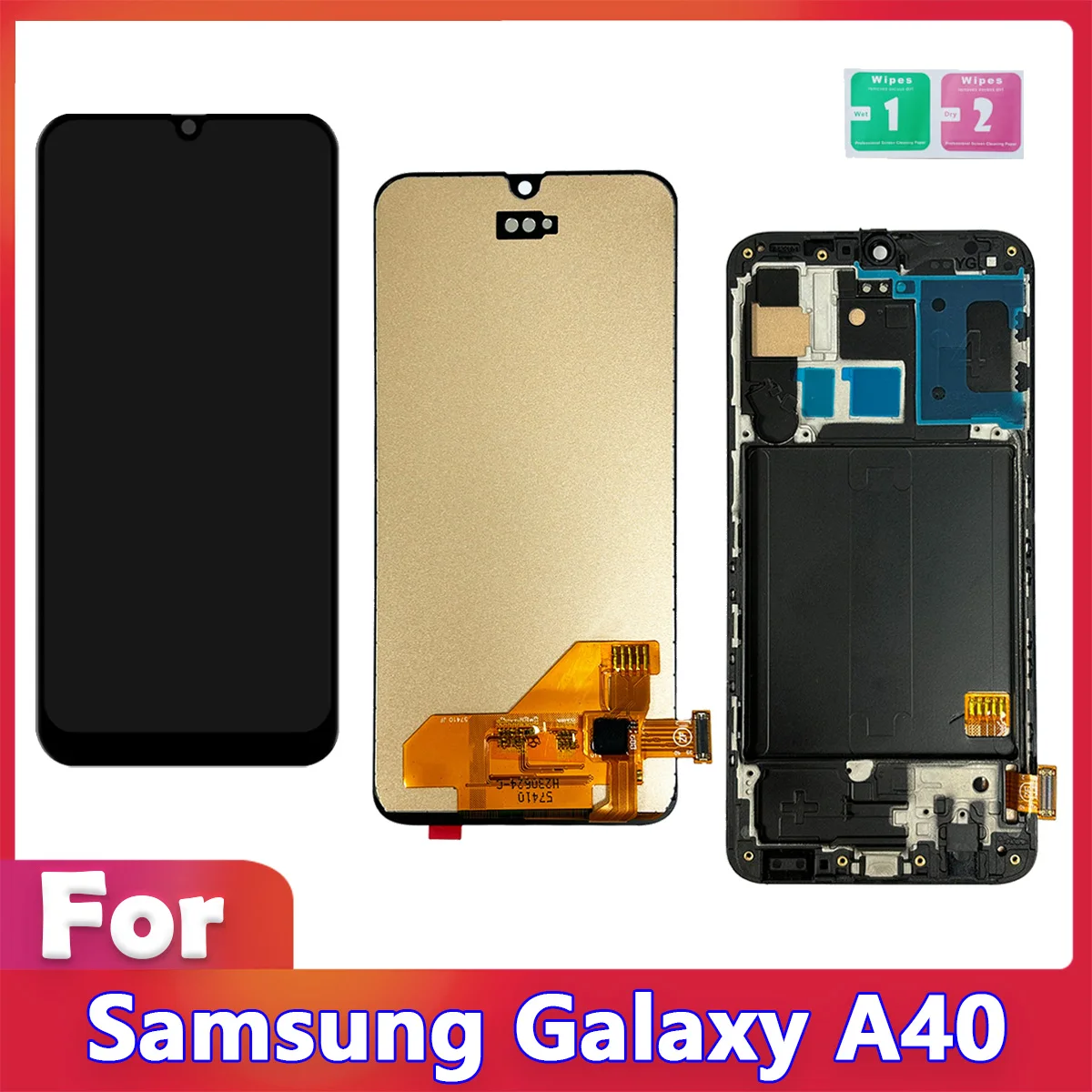 TFT Screen For Samsung Galaxy A40 SM-A405F LCD Display WithFrame For Galaxy A40 A405FN Touch Screen Digitizer Assembly Screen