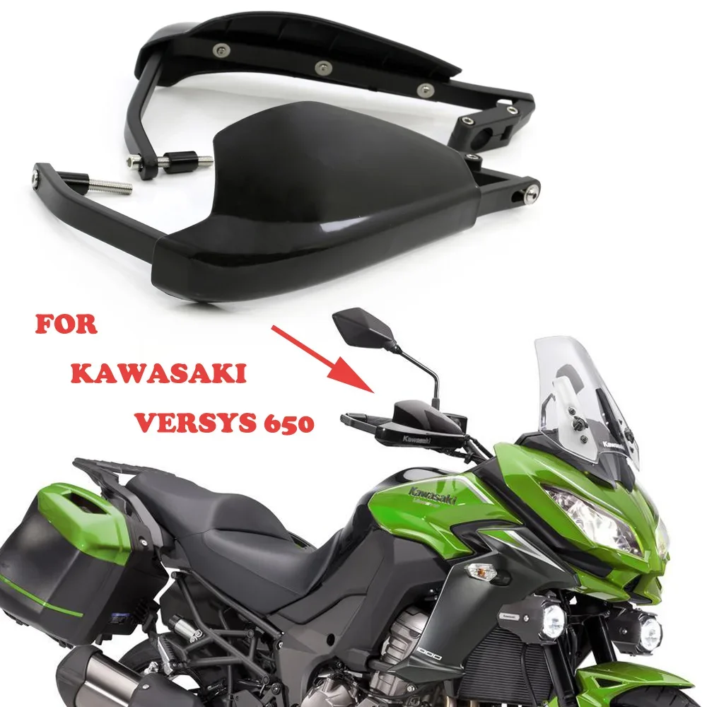 

FOR KAWASAKI VERSYS650 KLE650 Motorcycle Accessories Parts Handlebar Guard Handle Guards Handguard Hand windshield 2015-2023