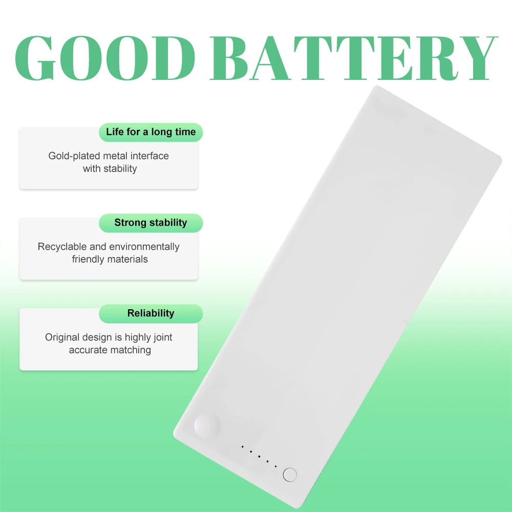 

A1185 MB402 MB403 Аккумулятор для ноутбука Apple MacBook 13 дюймов (2006 2007 2008 2009) MA245 MA255 MA566 MA5