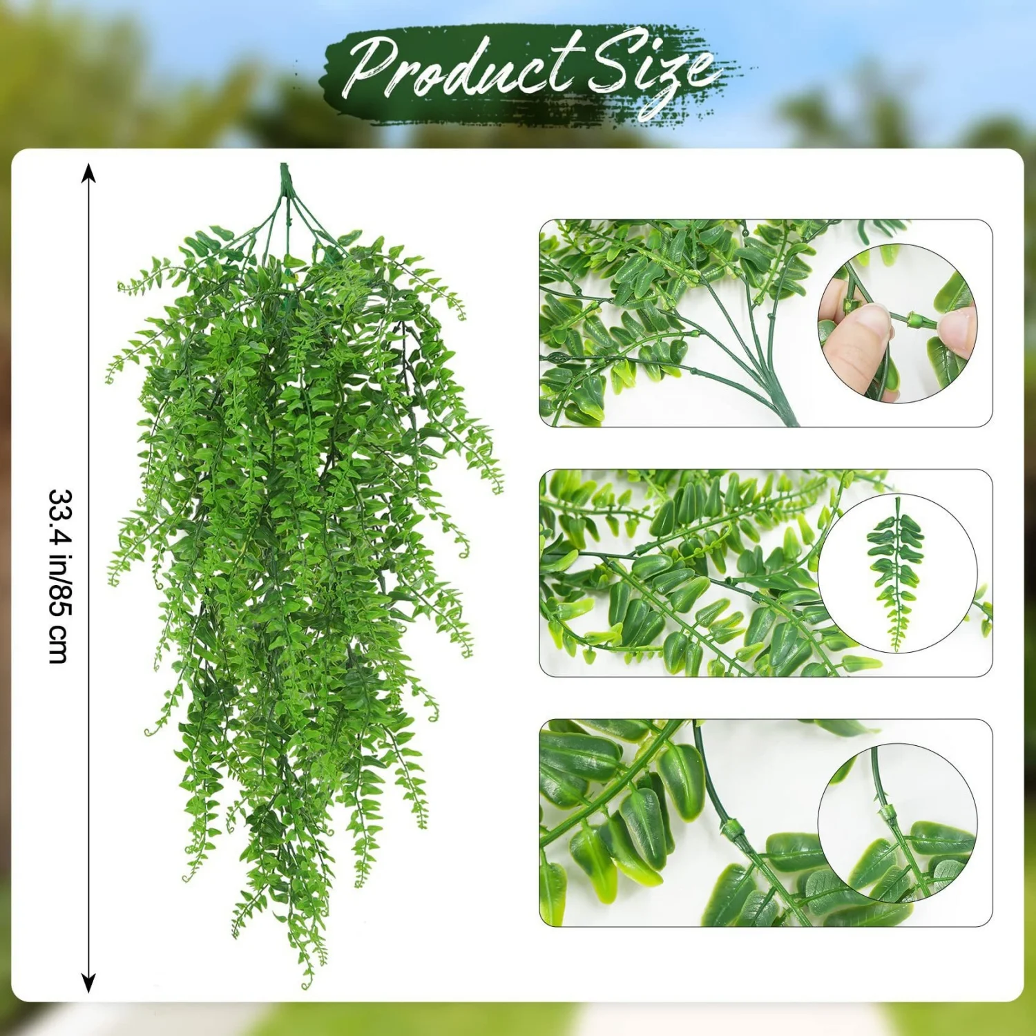 10pc 85cm/33.4in Artificial Ha - Preserved Moss Sheet ulasan dan harga