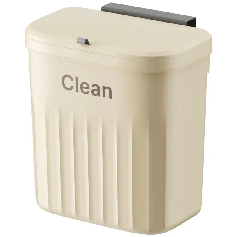 

8/12L Can For Kitchens Cabinet Door With Lid Wall Mounted Garbage Can Counter Bins Large Capacit Recycling Basket on sale