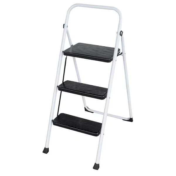 

3 Step Ladder,3 Step Stool for Adults Folding Step Stool with Cushioned Handle with Wide Anti-Slip Pedal Ergonomic Design