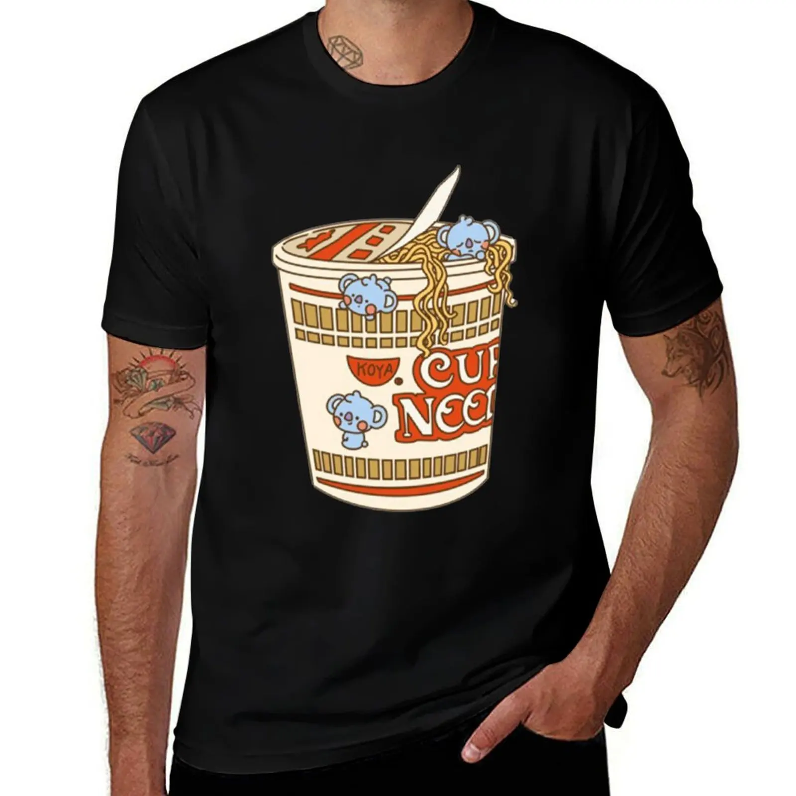 

Baby Koya Cup Noodle Cute T-Shirt Lightweight Cooling Short Sleeve Tee