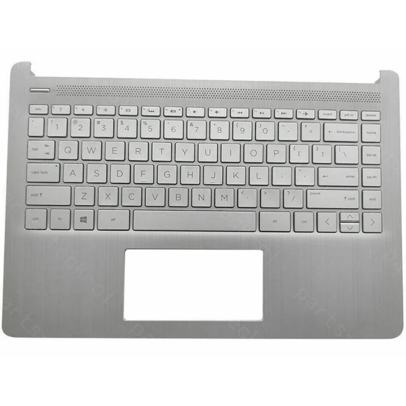 Imagem -02 - Laptop Palmrest Case Keyboard Eua Versão em Inglês Tampa Superior Apto para 14-dq 14s-fr 14s-fq 14s-dr Tpn-q221 Tpn-q242 Novo