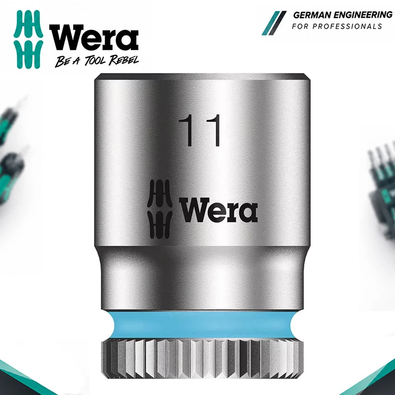 Wera 05003510001 Take It Easy External Hexagon Socket, Color Coded Anti-Slip Chrome-Vanadium Socket, Hand Tool Accessories