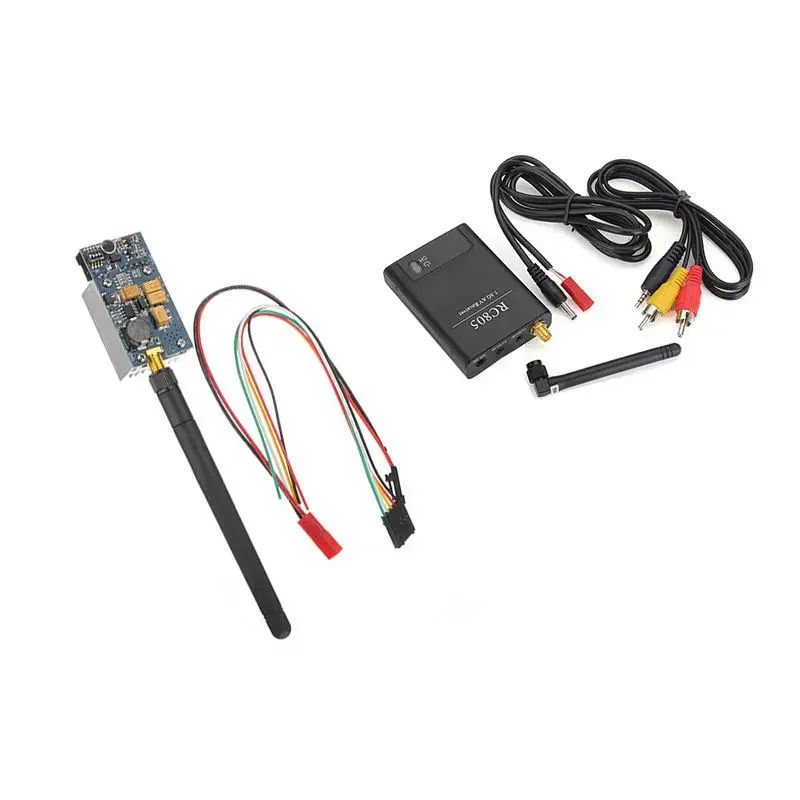 FPV 5.8GHz 400mW A/V Transmitter + Receiver TS353 +RC805  for , Quadco