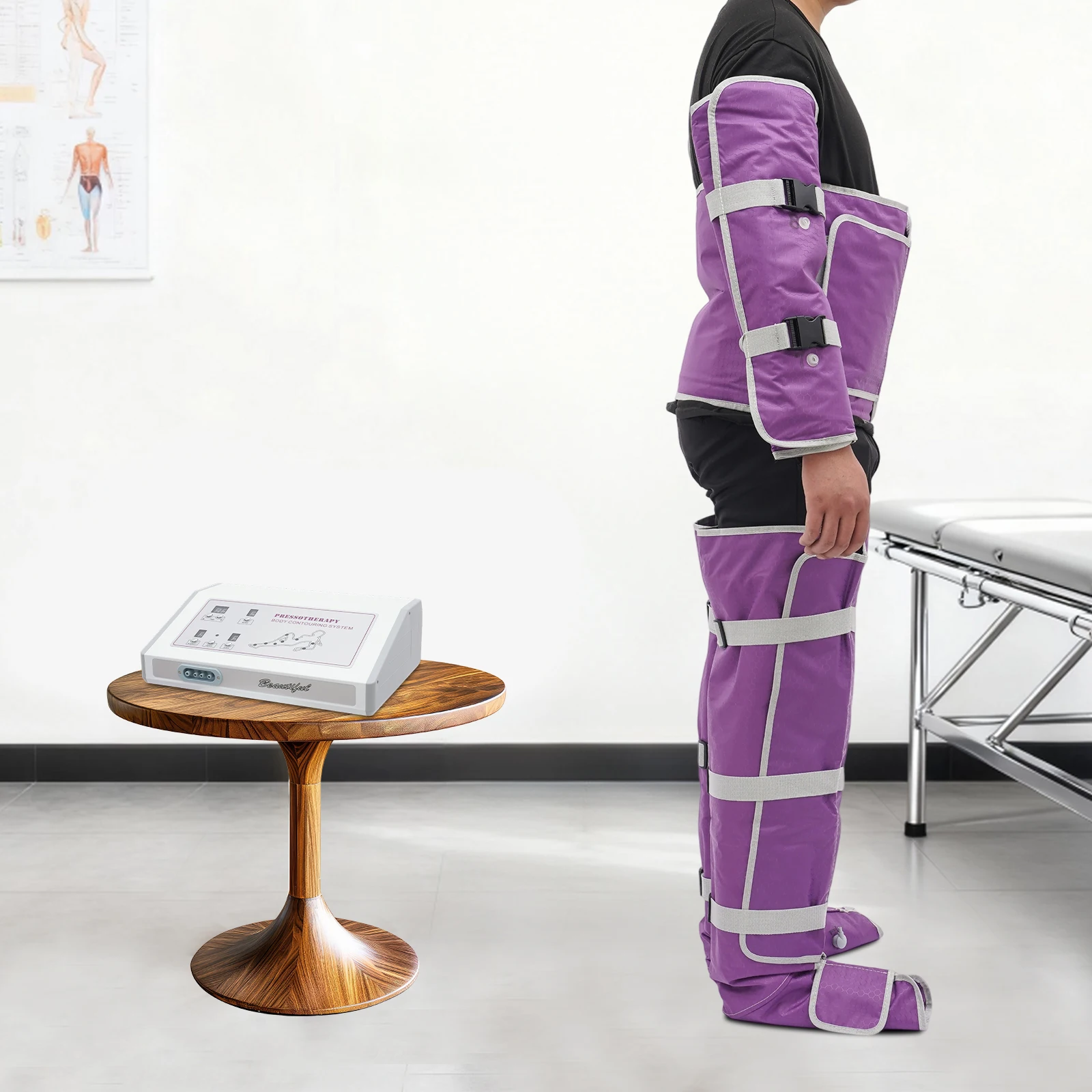 100V-120V/60HZ Electric Air Pressure Massage Machine 50L/Minute Air Pump Slimming Suit 50W Multifunctional Body Massager