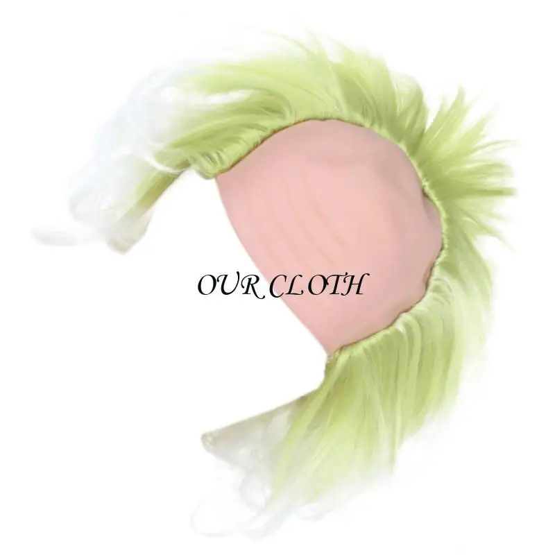 

Мужчины Клоун Лысые Шапки с Париком Хэллоуин Косплей Парики Зеленые Волнистые Парики Унисекс Y1AC