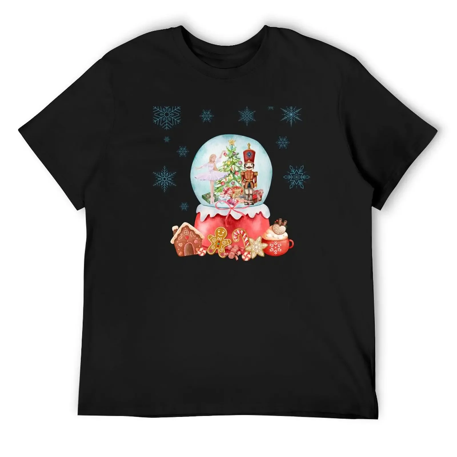 

Snowball Nutcracker Ballerina Christmas T-Shirt custom shirt summer 2025 funny costumes cute clothes plain t shirts men