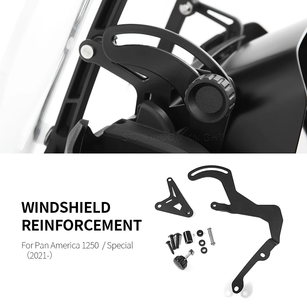 Motorcycle Additional Windshield Reinforcement Windscreen Reinforced Bracket Mount For RA1250 Pan America 1250 S Special 2021-