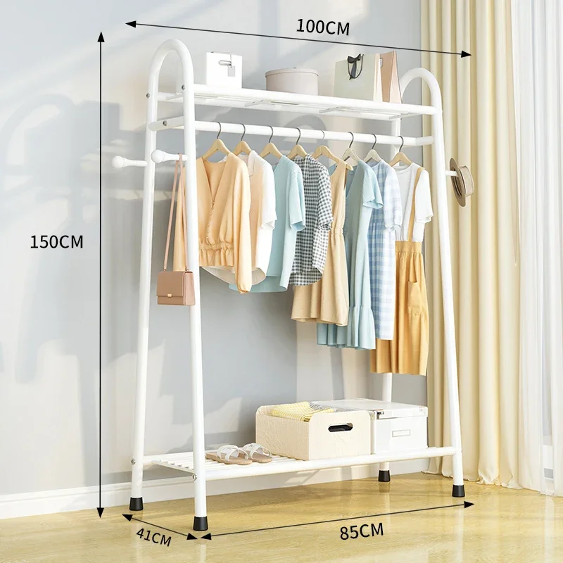 Long Space Saver Rack Metal Hook Design Entryway Modern Fashion Clothes Rack Shoe Foldable Bedroom Porte Manteau Room Furniture