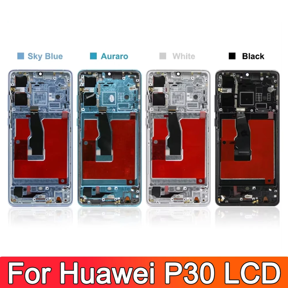 High quality P30 LCD Screen For Huawei P30 LCD ELE-L04 ELE-L29 ELE-L09 Touch Display Screen Replacement Digitizer Parts Assembly