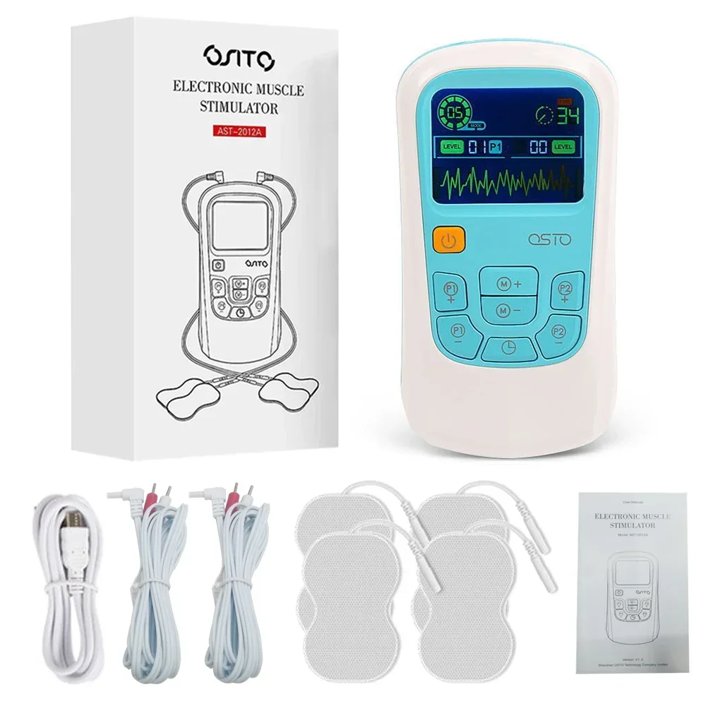 

# Hot 25 Modes Dual Channel EMS Electric Muscle Stimulator Machines Physiotherapy Tens Unit Electrostimulator Pulse Therapy Mass