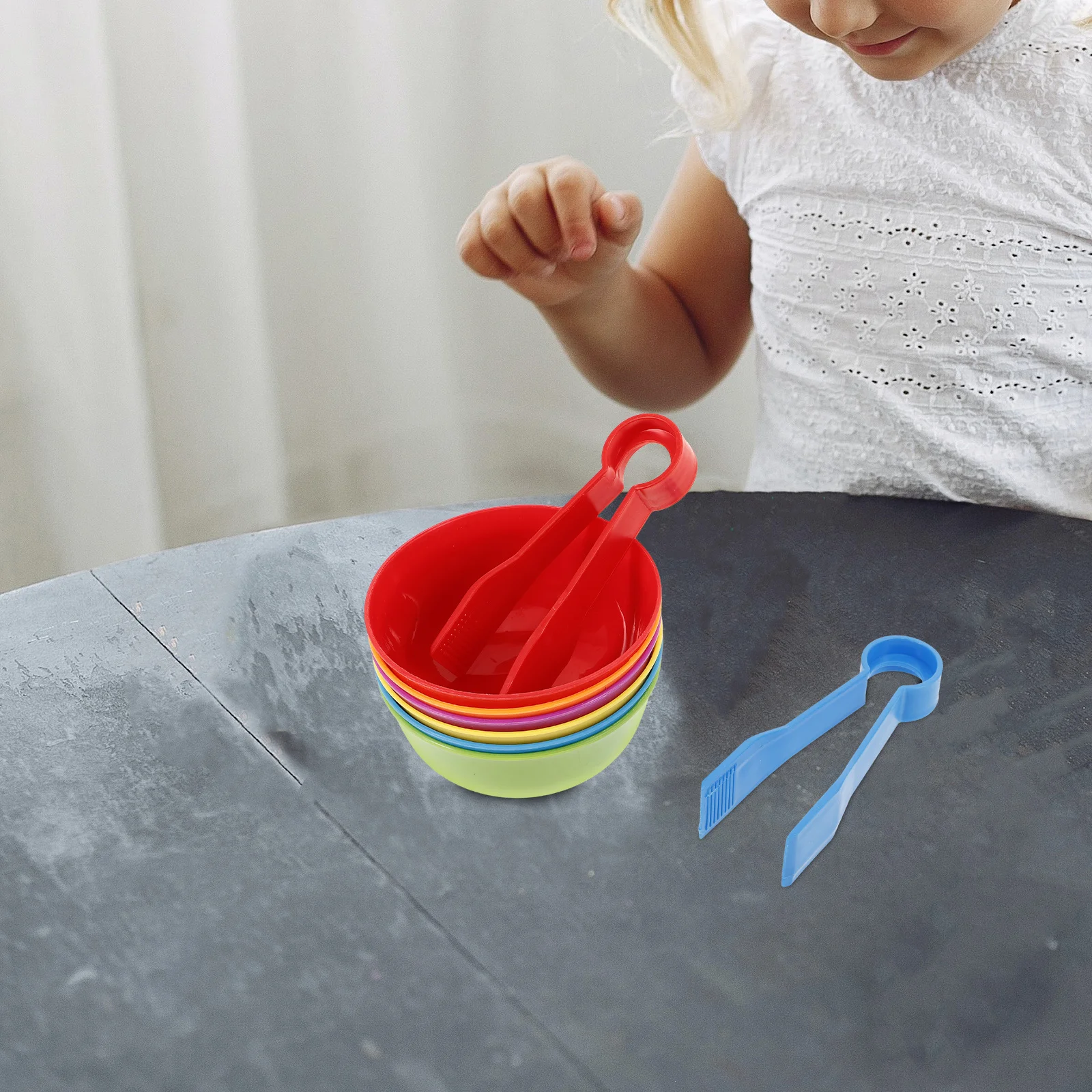 Sorting Bowls Game Color Colour Learning Toys Counting Math Fine Motor Skills Sorter