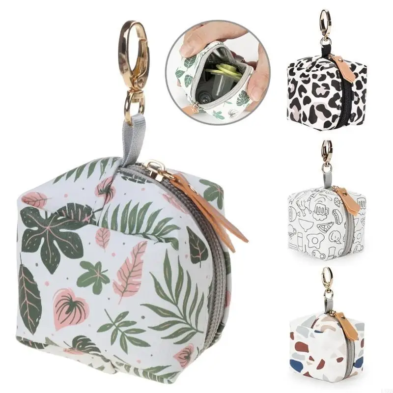 حقيبة حامل اللهاية، غطاء لهاية الطفل مع مشبك لحقيبة الحفاضات أو المحفظة L8RB #4