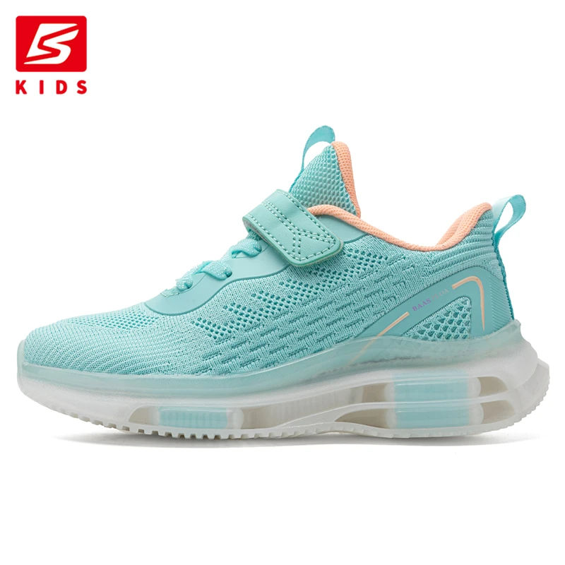 Baasploa New Kids Casual Shoes Breathable Knit Children Sneakers Girls Shoe High Quality Shock Absorber Running Sneaker for Boys